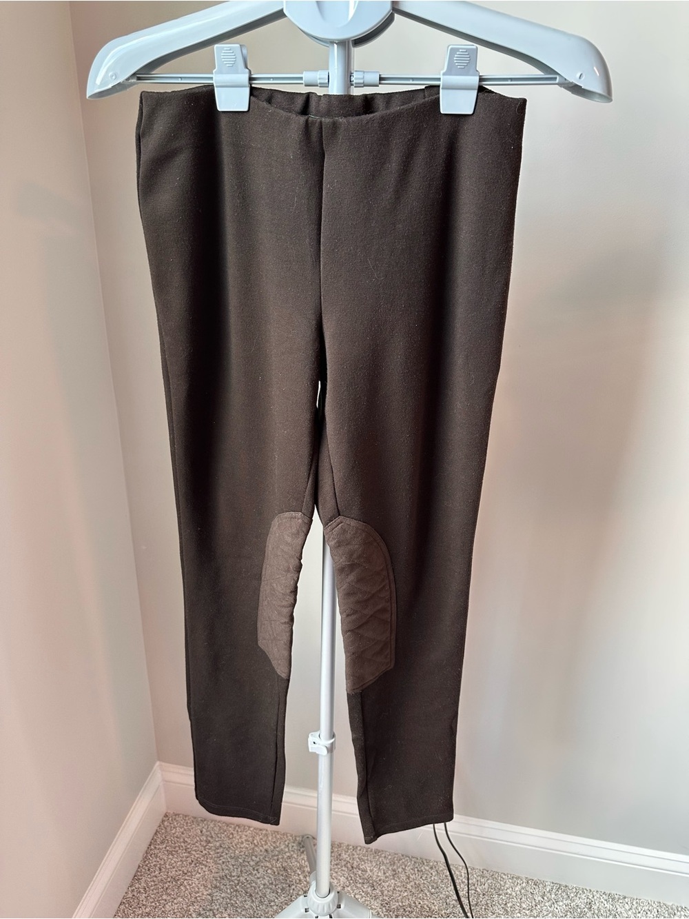Lauren Ralph Lauren Brown Equestrian Riding Pants Leggings Medium Petite Patches